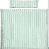 Erwin Müller Ingolstadt Seersucker Bedding Set, Jade Gray, 40 x 80 cm / 135 x 220 cm view 1