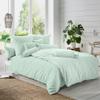 Erwin Müller Ingolstadt Seersucker Bedding Set, Jade Gray, 40 x 80 cm / 135 x 220 cm view 3