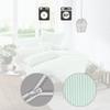Erwin Müller Ingolstadt Seersucker Bedding Set, Jade Gray, 40 x 80 cm / 135 x 220 cm view 4