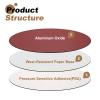 QUARKZMAN 5-Pack 12-Inch 600-Grit Self-Adhesive Sanding Discs, Aluminum Oxide, No Holes, Wet/Dry Use view 4