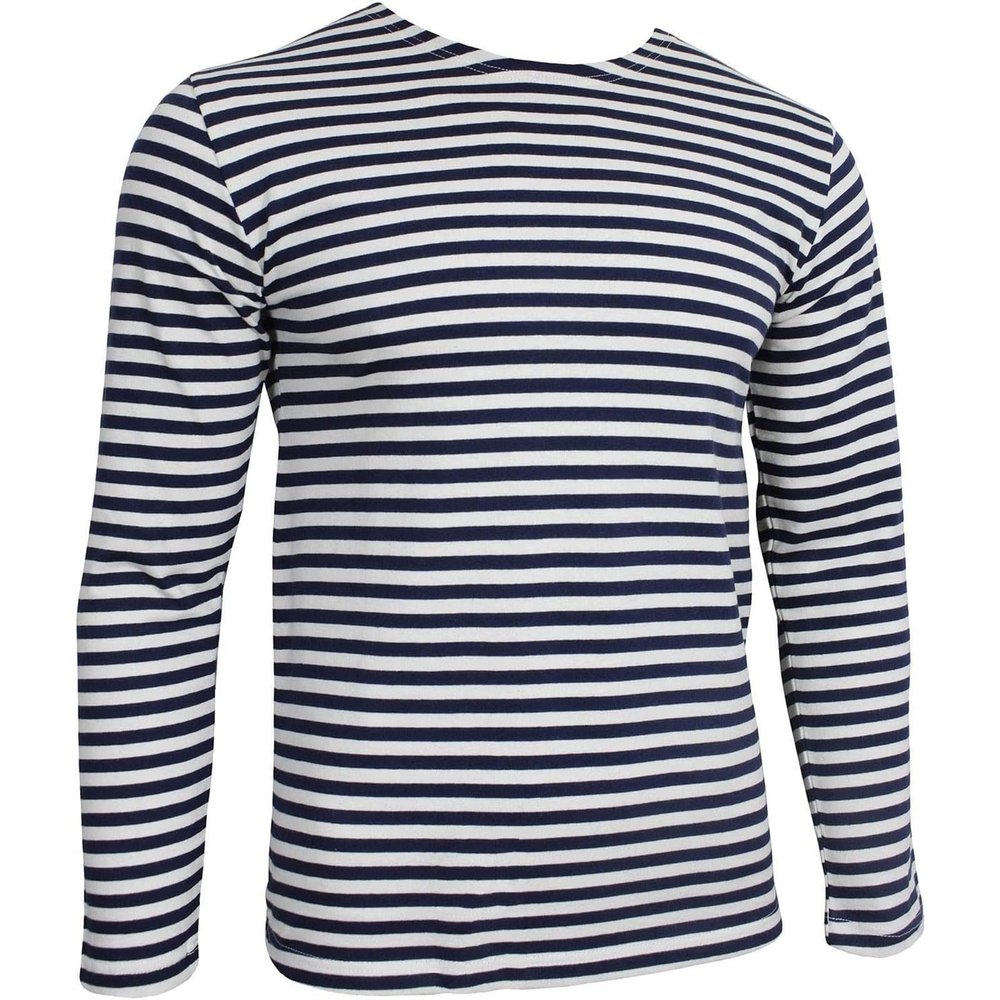 Unisex Red and White Striped Long-Sleeve Shirt