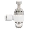 QUARKZMAN SL4-NPT1/4 Flow Control Valve, 1/4-Inch OD, White view 1