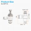 QUARKZMAN SL4-NPT1/4 Flow Control Valve, 1/4-Inch OD, White view 2