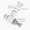 QUARKZMAN SL4-NPT1/4 Flow Control Valve, 1/4-Inch OD, White view 4