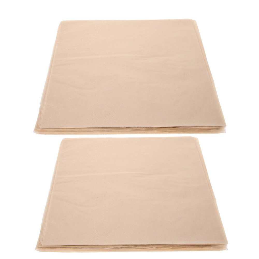 Waterproof Hand-Crumpled Paper, Beige, 100 Sheets for Bouquets
