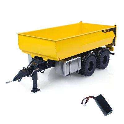 CUT Model 1/14 Metal 2-Axle Hydraulic Dump Trailer Kit for LR914 RC Excavator