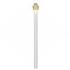 G1 Threaded 3-Pole Stainless Steel Liquid Level Electrode Probe with Brass Connector and PTFE Insulation for Steam Boilers or Drinking Water Systems, 405 mm Overall Length view 1