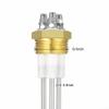 G1 Threaded 3-Pole Stainless Steel Liquid Level Electrode Probe with Brass Connector and PTFE Insulation for Steam Boilers or Drinking Water Systems, 405 mm Overall Length view 4
