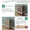 Stylish Wood Console Stand, Tiered Media Cabinet for Turntables, TVs, and Audio Equipment view 4