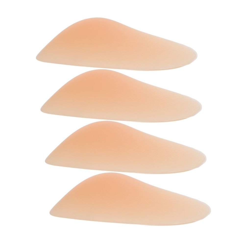 BIUDECO 4-Pack Silicone Knee Pads for Outdoor Skating and Dancing, Full Freedom of Movement and Shock Absorption, Beige Knee Protection for Beginners and Professional Skaters
