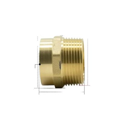 ZGPOSQKZSC DN32 G 1-1/4" BSPP Male x 35 mm Brass Welding Socket Pipe Fitting Coupler for Water and Gas