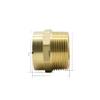 ZGPOSQKZSC DN32 G 1-1/4" BSPP Male x 35 mm Brass Welding Socket Pipe Fitting Coupler for Water and Gas view 1