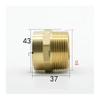 ZGPOSQKZSC DN32 G 1-1/4" BSPP Male x 35 mm Brass Welding Socket Pipe Fitting Coupler for Water and Gas view 2