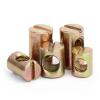 Hammer Furniture Nuts, Steel Barrel Bolts with Cross Hole and Cylindrical Dowel-Embedded Nut (M6 x 12, 10 pcs) view 1