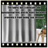 YUGAOYU Shower Curtain 80 x 120 cm, Gray Polyester Fabric with Rings and Hooks view 2