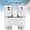 Haofy 1-in-2-Out Angle Valve with Dual Control, G1/2 Male Thread, Silver view 3