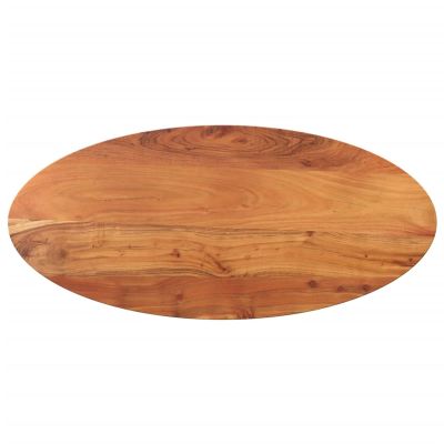 Gecheer Oval Solid Acacia Wood Tabletop 80 x 40 x 2.5 cm