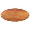 Gecheer Oval Solid Acacia Wood Tabletop 80 x 40 x 2.5 cm view 1