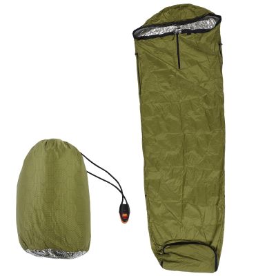 ERYUE Portable Nylon Mummy Sleeping Bag with Whistle, 215 x 78 cm
