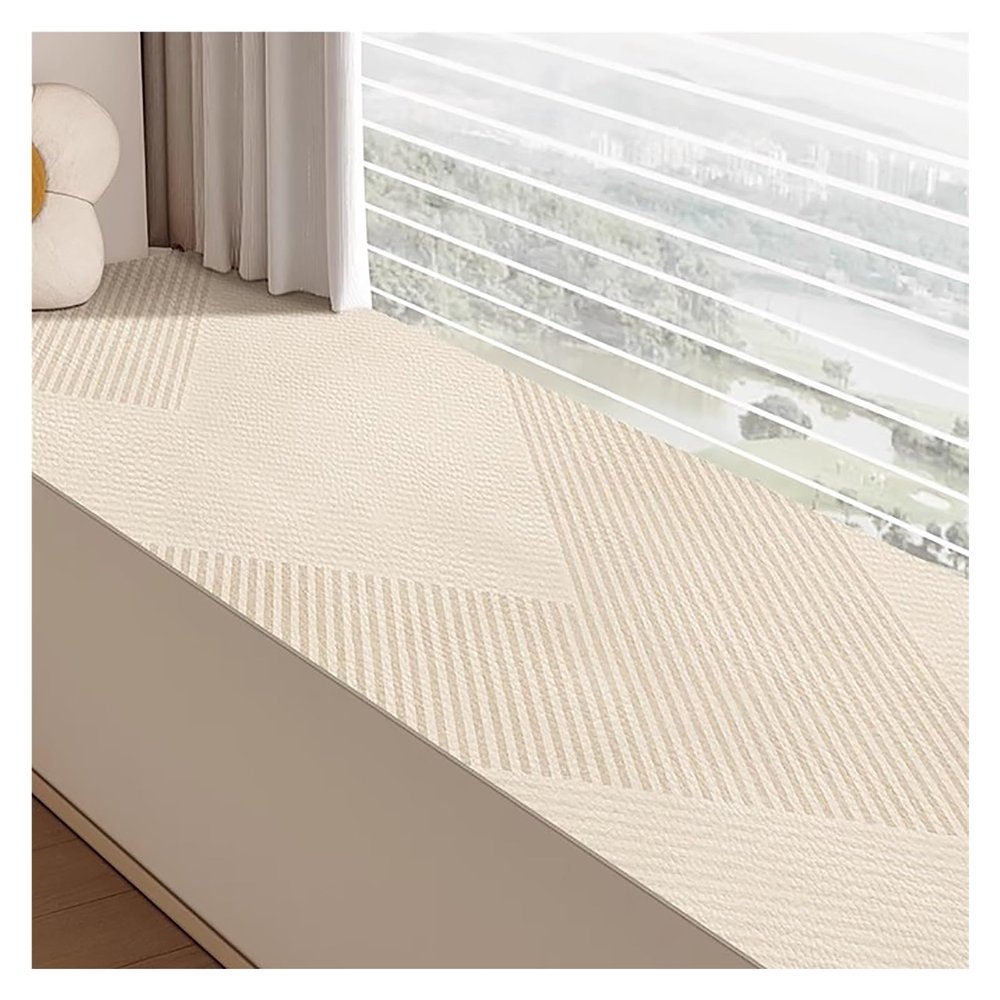 Non-Slip Leather Window Sill Mat, Waterproof Bay Window Protector (120 x 30 cm / 47 x 12 in)