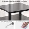 Maple Media Stand, Adjustable Feet, 1-Tier Audio Shelf, Open Storage Rack, Modern Wood Design, 59.9 x 47.8 x 9.9 cm view 3