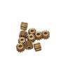 Thalawirefix 10-Pack 0.4 Module 9-Tooth Brass Pinions, 4.4 x 4 mm Micro Spur Gears view 3