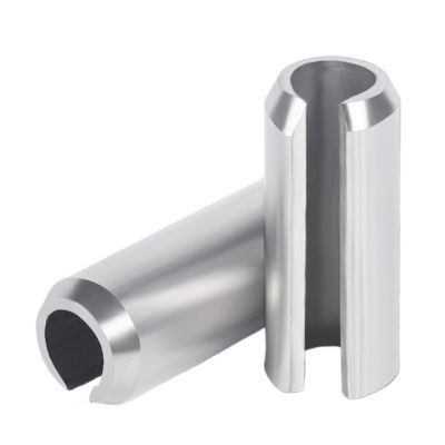 M6 Split Spring Pins, Slotted Dowel Fasteners, 304 Stainless Steel, M6 x 10 mm, 2 pcs