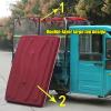 JIAOCKJIAO Durable Tricycle Cover, Full-Coverage Rain Canopy with Reflective Strips, 51 x 35 in/130 x 90 cm view 3