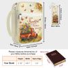 TNKBREEZE Truck Flowers Ocean Bible Cover with Bookmark and Zipper Pocket view 2