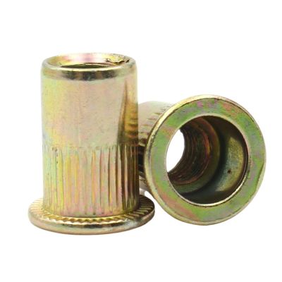 HEXHUASR 2/5/10/30 pcs M3 M4 M5 M6 M8 M10 M12 304 Stainless Steel/Yellow Zinc-Plated Carbon Steel Rivet Nuts, Threaded Inserts (M18)