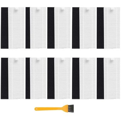 Vibsky 10-Pack Replacement Filters for Tikom G8000, G8000 Pro and Honiture G20 Robot Vacuums, Plastic HEPA Filters
