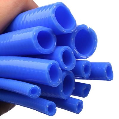 Blue Double-Layer Braided Food-Grade Silicone Hose, 5 m, 4 mm ID × 9 mm OD