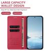 EuoDuo Magnetic Folio Case for Google Pixel 9a, Faux Leather, Red view 2