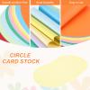 QUARKZMAN 24 Round Cardboard Sheets, 25 cm, Light Yellow view 3