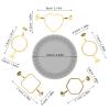 UKCOCO Alloy Wax Seal Stamp Set with Silicone Mats, 6-Piece, Gold-Tone view 2