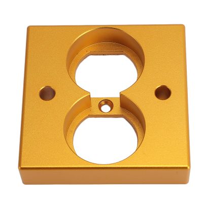 EIMSOAH HiFi Speaker Connection Plate, High-Performance Home Theater Wall Outlet, Aluminum Alloy (Gold)