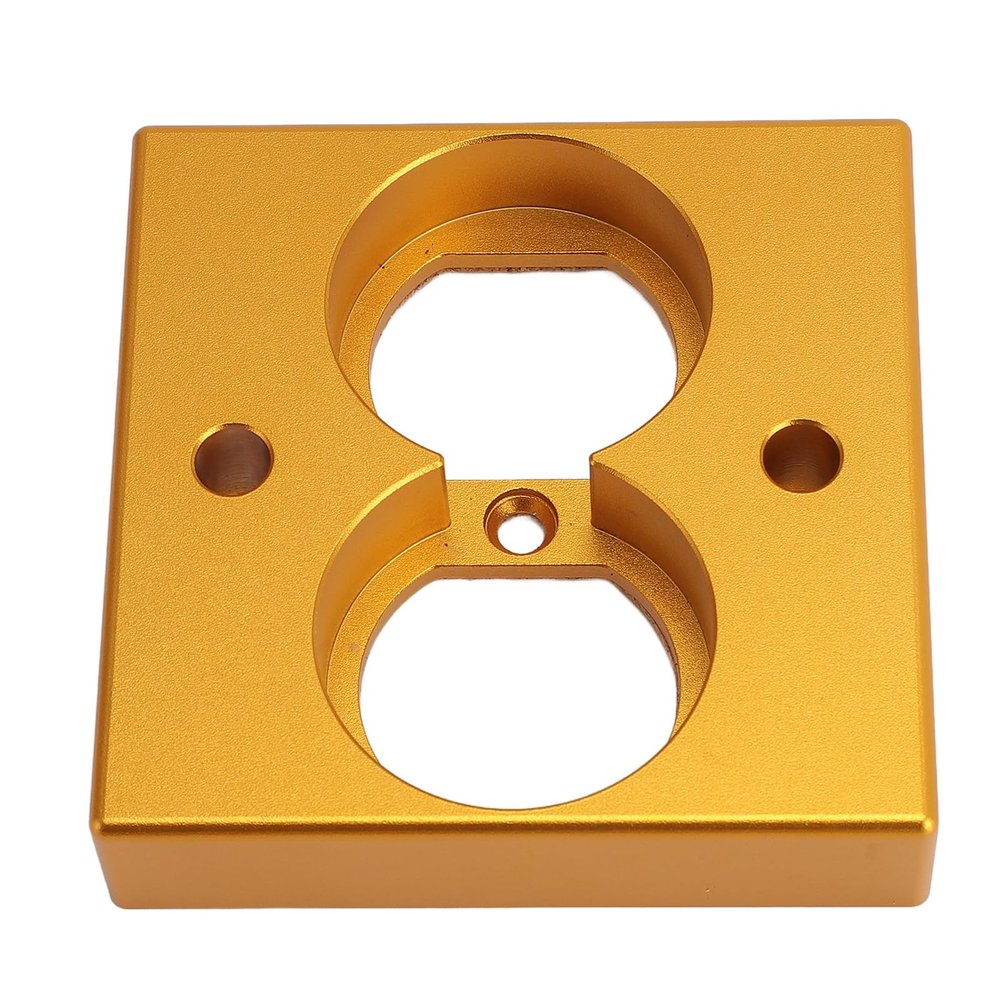 EIMSOAH HiFi Speaker Connection Plate, High-Performance Home Theater Wall Outlet, Aluminum Alloy (Gold)