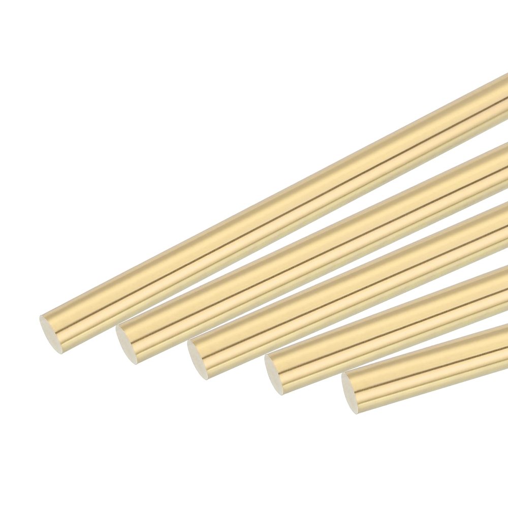QUARKZMAN 10-Pack Brass Rods, 4.5 mm x 100 mm