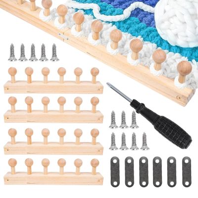 Portable Wooden Loom for Blankets and Fabric