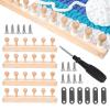 Portable Wooden Loom for Blankets and Fabric view 1