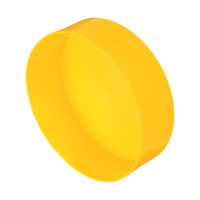 QUARKZMAN Rubber End Caps 180 mm x 50 mm H for Round Tubes and Table Legs, Yellow