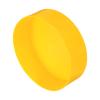 QUARKZMAN Rubber End Caps 180 mm x 50 mm H for Round Tubes and Table Legs, Yellow view 1