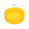 QUARKZMAN Rubber End Caps 180 mm x 50 mm H for Round Tubes and Table Legs, Yellow view 2