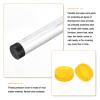 QUARKZMAN Rubber End Caps 180 mm x 50 mm H for Round Tubes and Table Legs, Yellow view 3