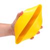 QUARKZMAN Rubber End Caps 180 mm x 50 mm H for Round Tubes and Table Legs, Yellow view 4