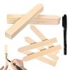 Garden Plant Labels, 50 Waterproof Wooden Stakes with Pen view 1