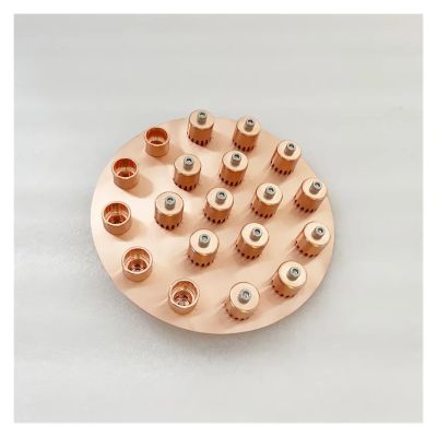 ICYJRFHLTF 8" Copper Bubble Plate Set with Overflow Cap for 8" (203 mm) Flange, 217 mm OD Column, Reflux Column