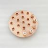 ICYJRFHLTF 8" Copper Bubble Plate Set with Overflow Cap for 8" (203 mm) Flange, 217 mm OD Column, Reflux Column view 2