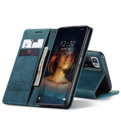 SLWYF Flip Case for Xiaomi Poco X3 GT 5G/Redmi Note 10 Pro 5G, Blue-Green