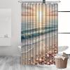 UUDIHO Coastal-Style Shower Curtain, Machine Washable Polyester, 71 x 91 in view 3